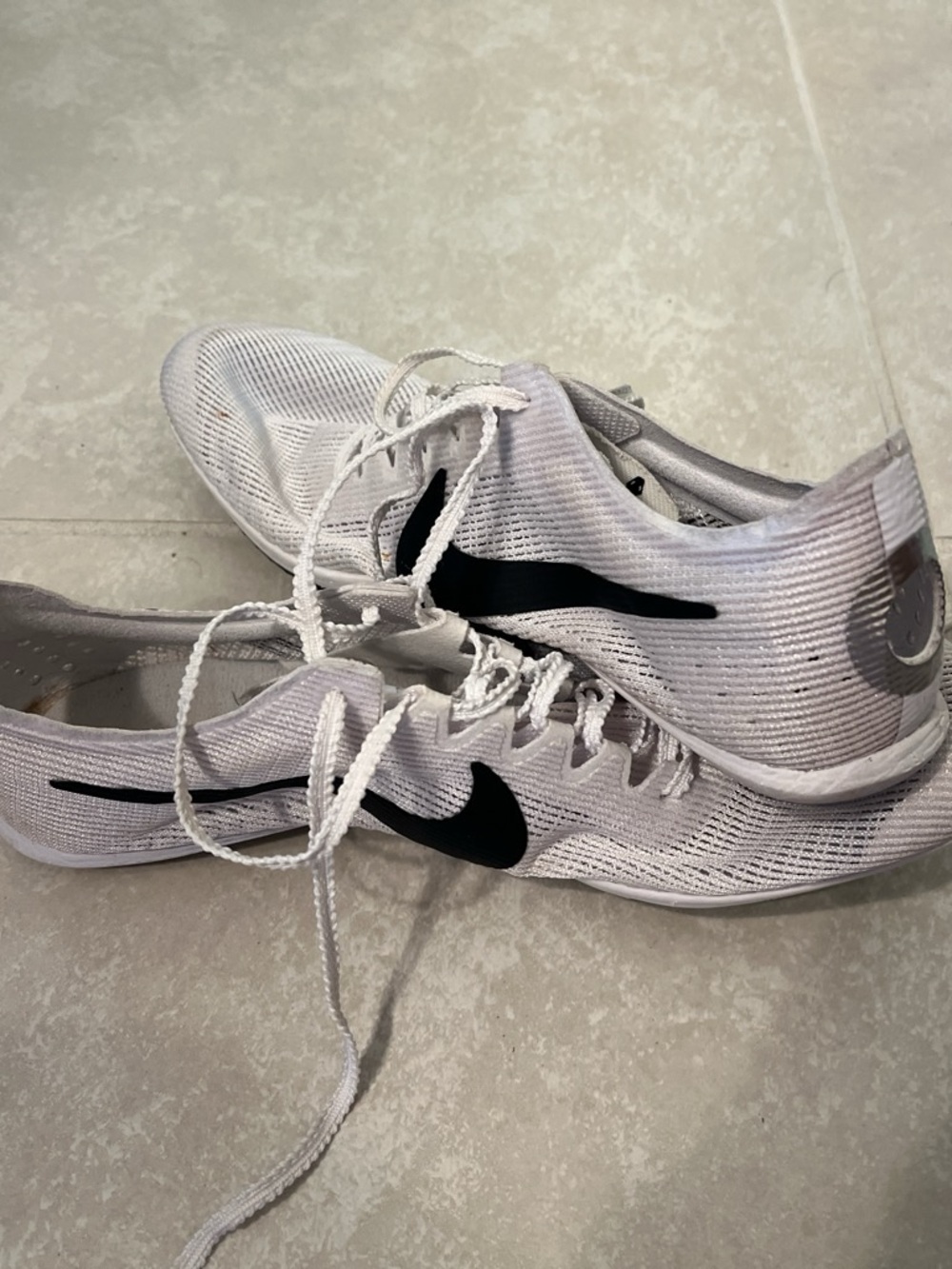 Nike White Track Spikes